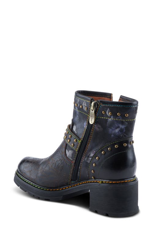 L'artiste By Spring Step Branchout Platform Bootie In Black Multi