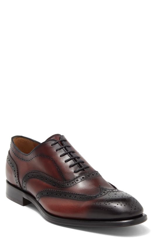 Antonio Maurizi Leather Wingtip Shoe In Barlo