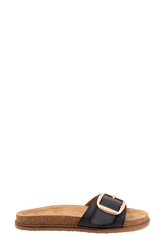 Softwalk Una Slide Sandal In Navy