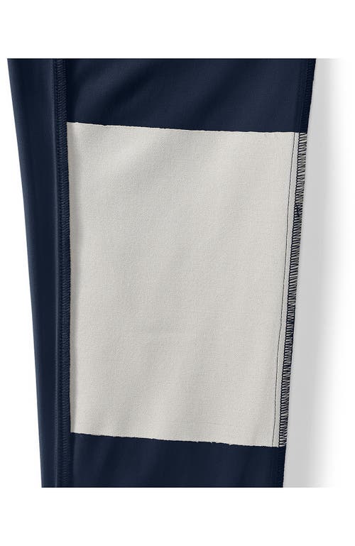 Shop Lands' End Boys Iron Knee Active Chino Pants In Classic Navy