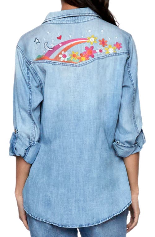 Billy T To The Moon And Back Denim Shirt In Denim