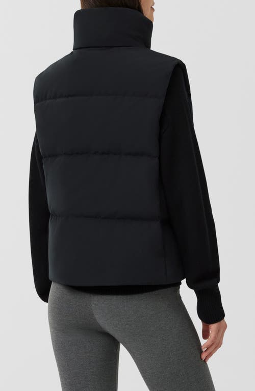 Canada Goose Down-filled Grandview Cropped Gilet In Black