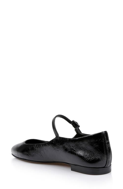 Shop L Agence L'agence Edelie Mary Jane Flat In Black Leather