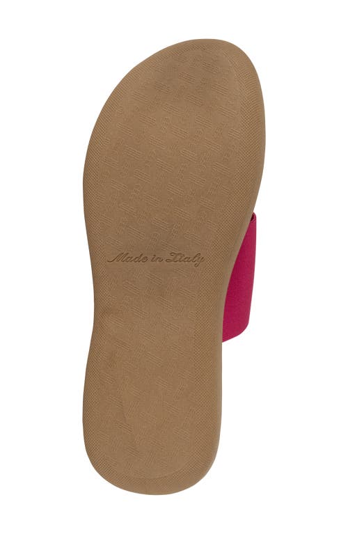 Italian Shoemakers Jahzara Elastic Strap Sandal In Fuschia