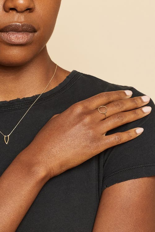 Oradina 14k Yellow Solid Gold Opera Ring In Yellow Gold