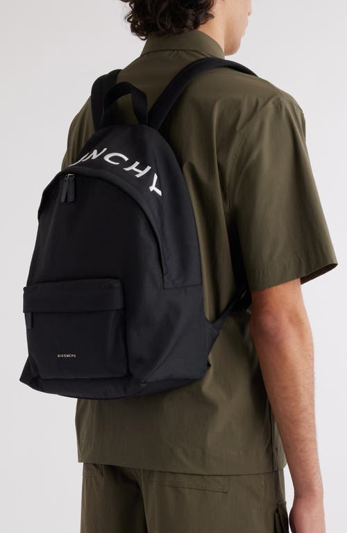 Shop Givenchy Essential Canvas Backpack In Black