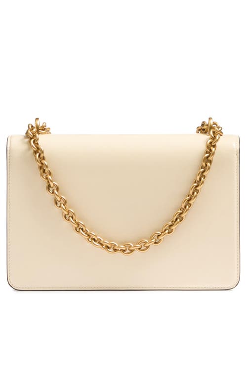 Valentino White Vain Shoulder Bag In Butter