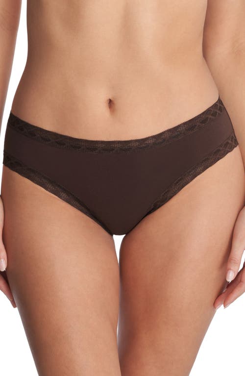 Natori Bliss Cotton Girl Brief in French Roast at Nordstrom