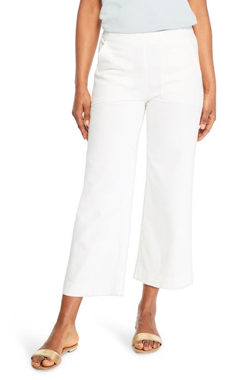 NIC+ZOE All Day Slim Wide Crop Pants Paper White at Nordstrom,
