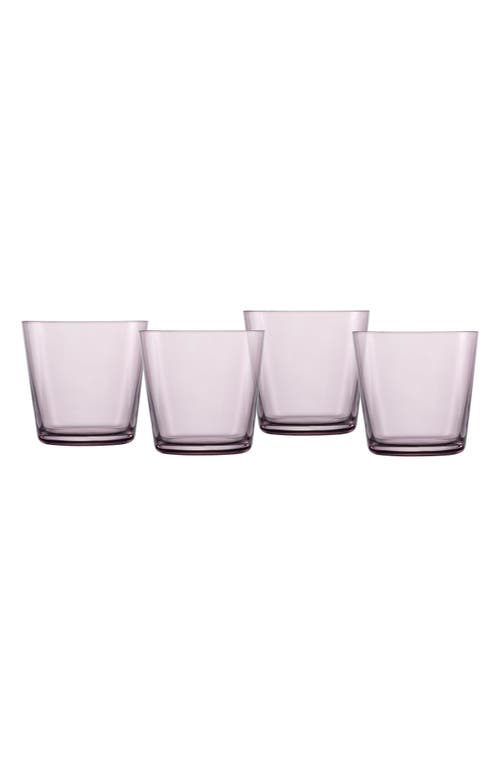 Fortessa Together Set Of 4 Tritan Crystal Double Old Fashioned Glasses In Lilac