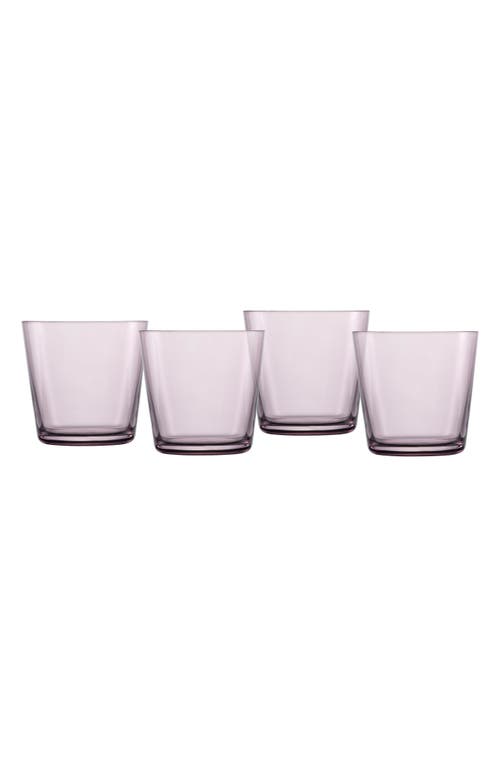 Fortessa Together Set of 4 Tritan Crystal Double Old Fashioned Glasses in Lilac 