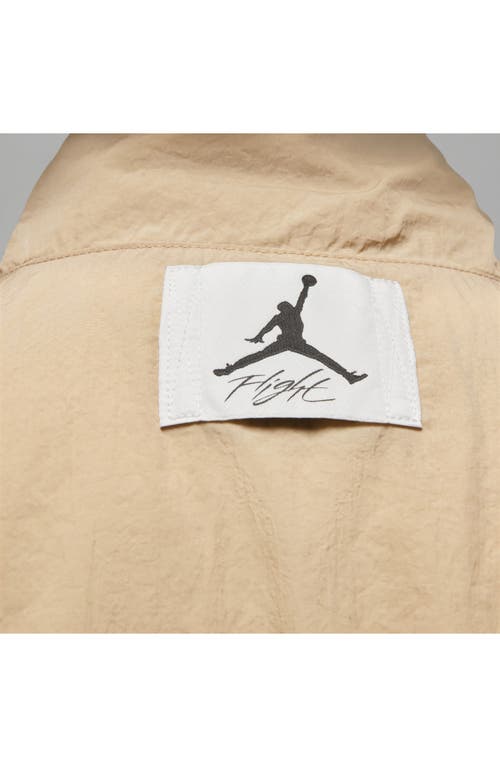 Shop Jordan Essentials Statement Warmup Jacket In Desert/pale Ivory/sail