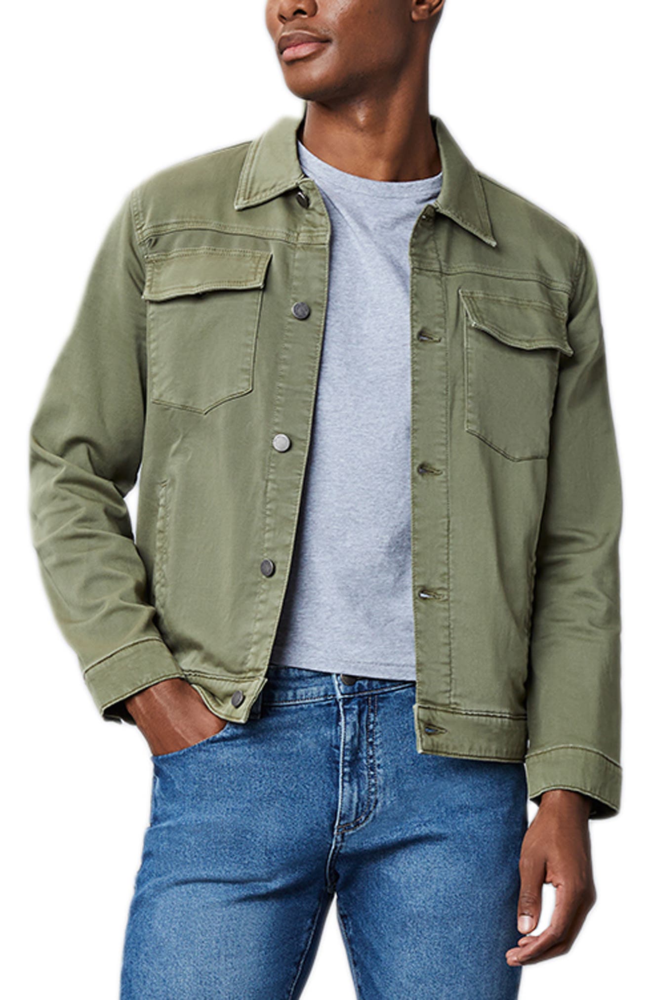 trucker jacket green