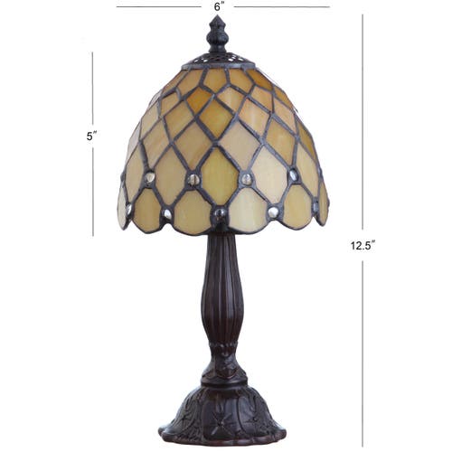 Jonathan Y Campbell Led Table Lamp In Bronze