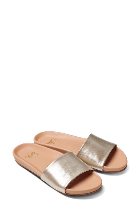 Gallito Metallic Slide Sandal (Women)
