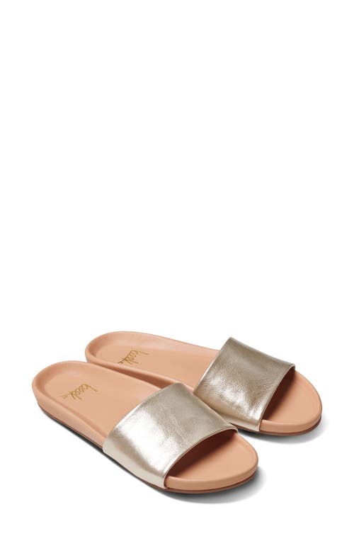 Gallito Slide Sandal in Platinum