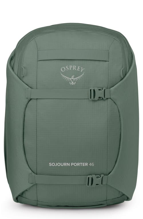 Sojourn Porter 46-Liter Recycled Nylon Travel Backpack in Koseret Green