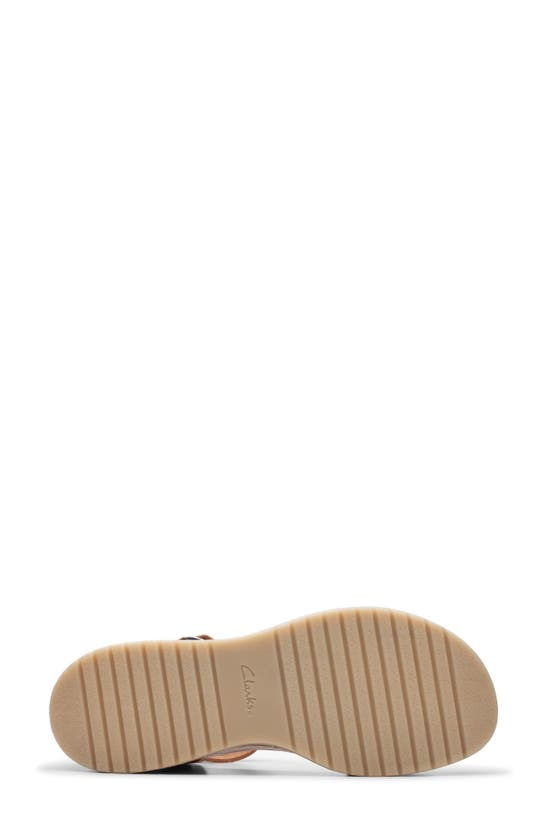 Shop Clarks (r) Kassanda Lily Wedge Sandal In Tan Leather