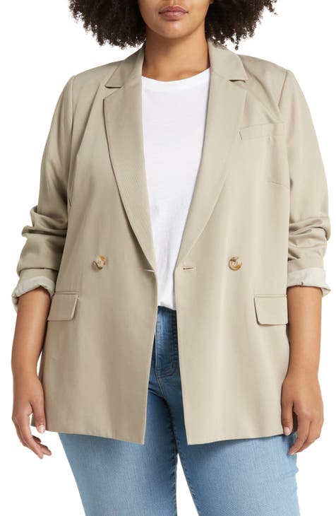 Caldwell Double-Breasted Blazer (Plus Size)