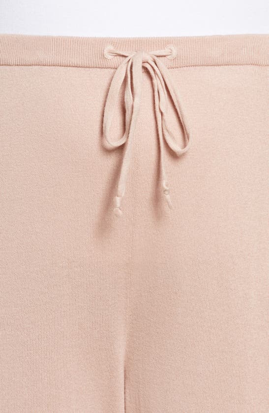 Eileen Fisher Petite Organic Cotton Terry Ankle Track Pants In Powder