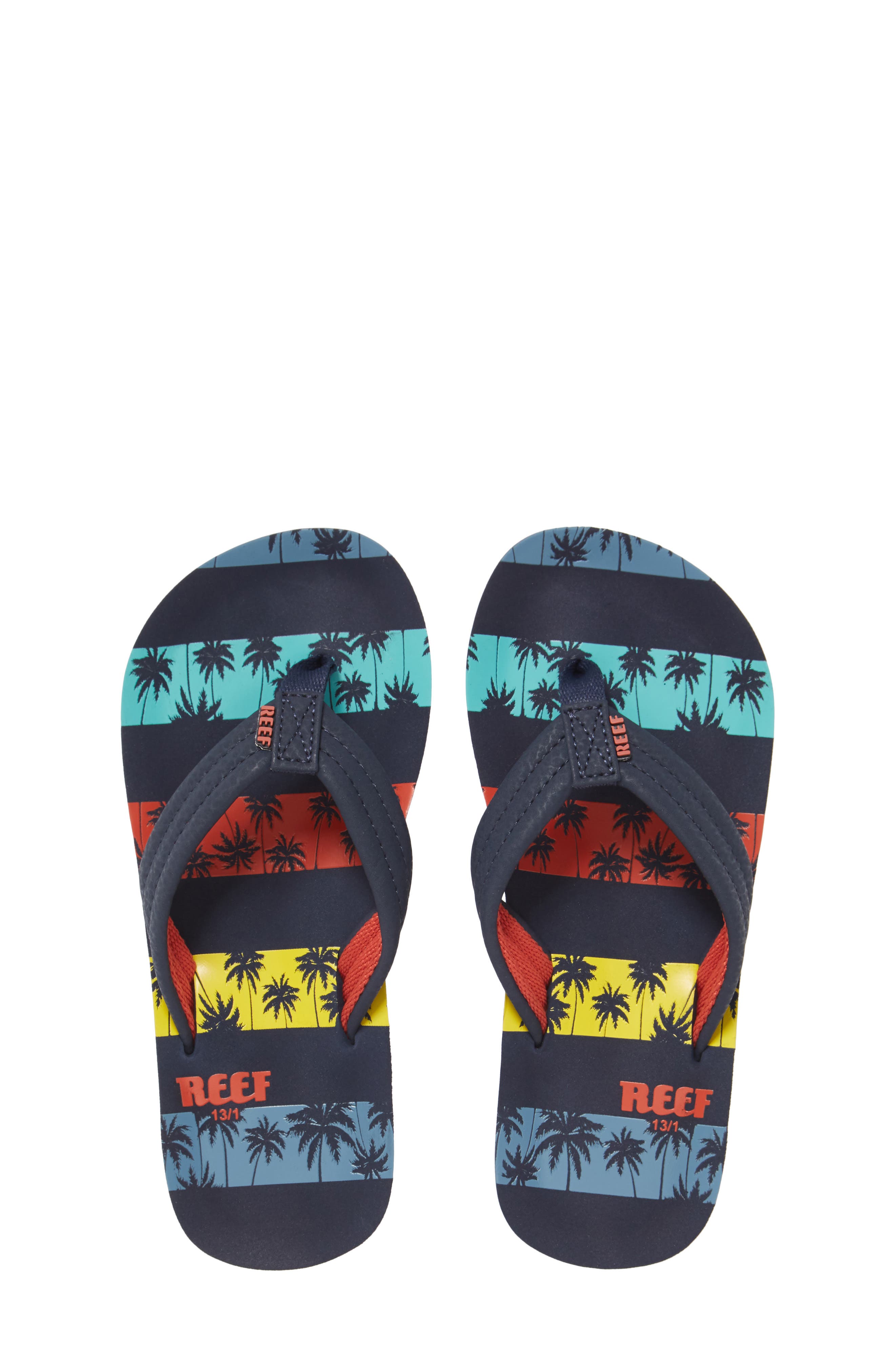 reef multicolor flip flops