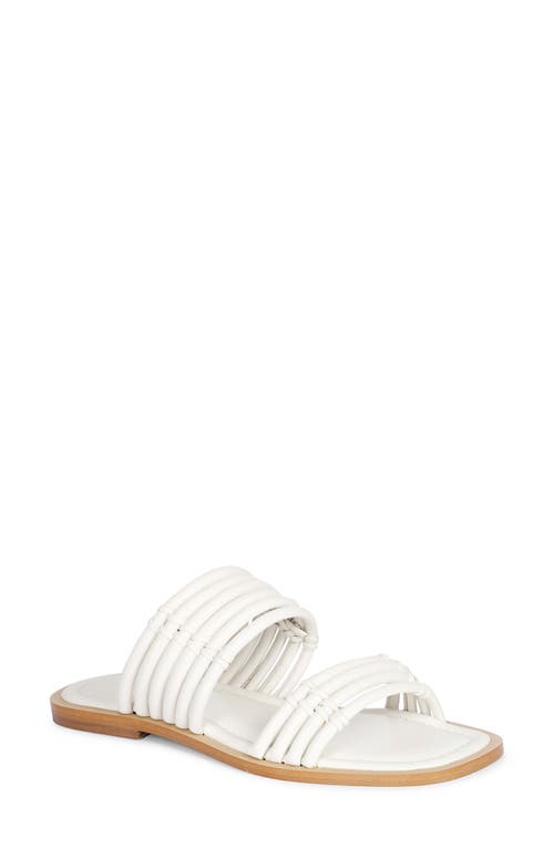 Zoya Slide Sandal in Off White