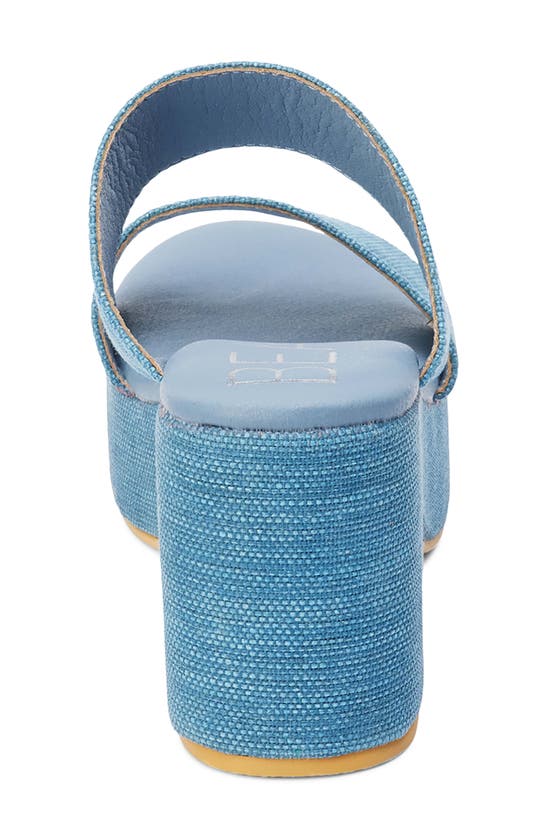 Coconuts By Matisse Ocean Ave Espadrille Platform Slide Sandal In Denim