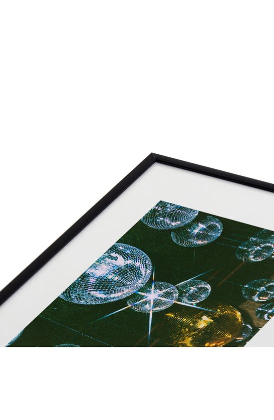 Deny Designs Disco Ball Ceiling By Samantha Hearn Metal Framed Art Print In Blue