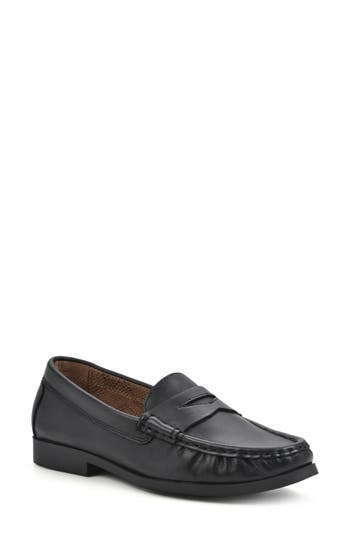 Shop White Mountain Footwear Cashews Penny Loafer In Black/leather