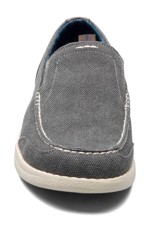 Shop Nunn Bush Brewski Organic Cotton Slip-on Sneaker- Wide Width Available In Gunmetal