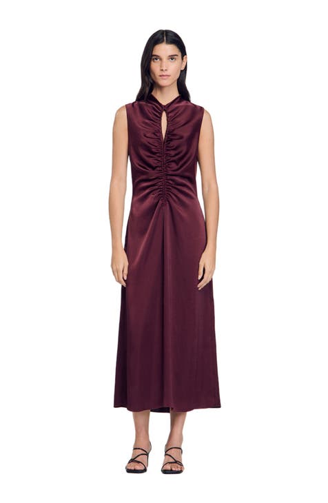 Burgundy gowns nordstrom best sale