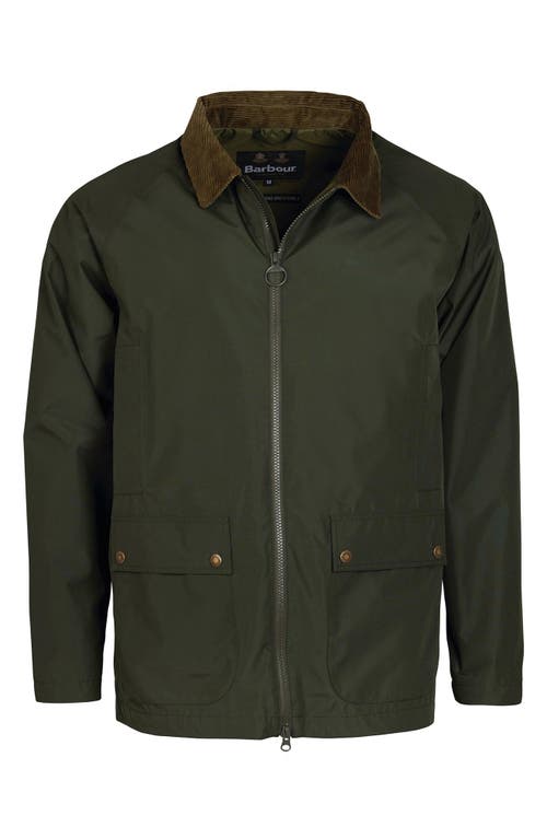Barbour Domus Water Resistant Jacket In Sage/classic
