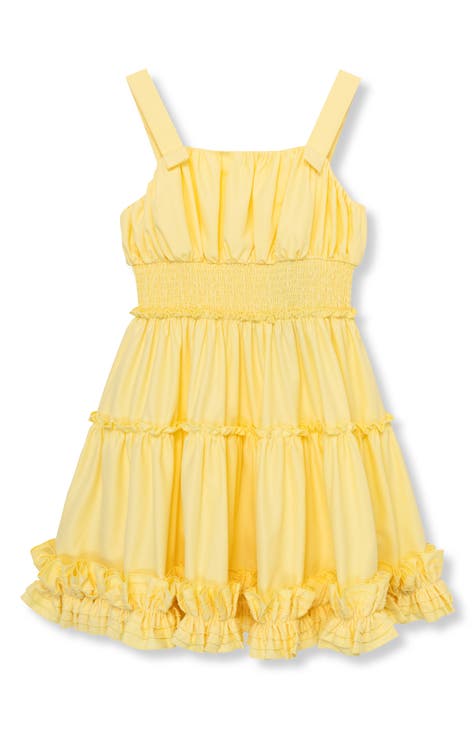 Big girls cheap yellow dress