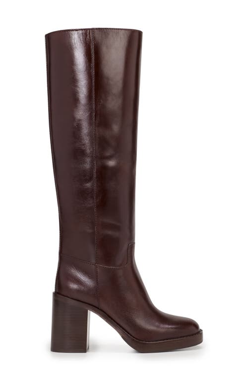 Shop Vince Camuto Gibi Knee High Boot In Dark Mahogany