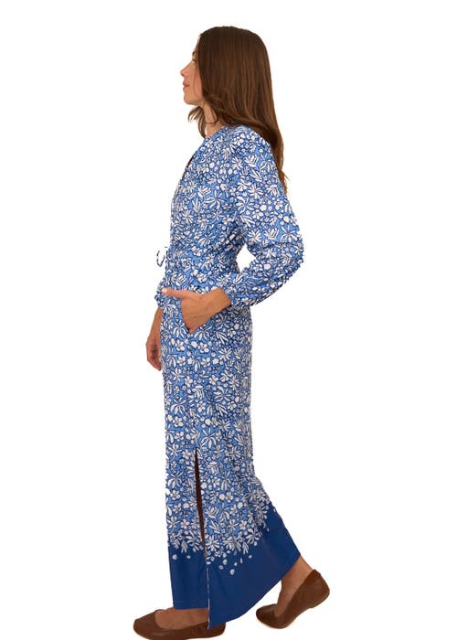 Cabana Life Button Down Maxi Dress In Tahoe