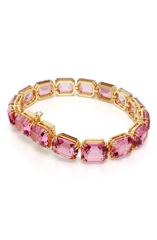 Shop Swarovski Millenia Crystal Bracelet In Pink