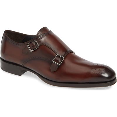 To Boot New York Crown Double Monk Strap Shoe, Brown