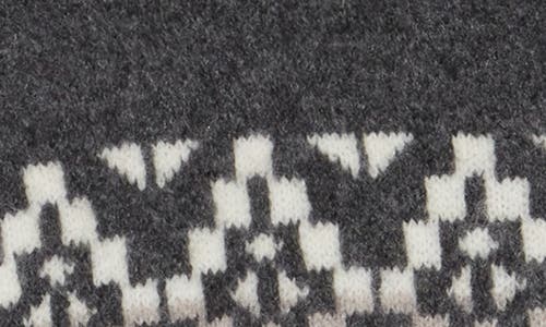 Lucky Brand Fair Isle Crewneck Sweater In Charcoal Multi