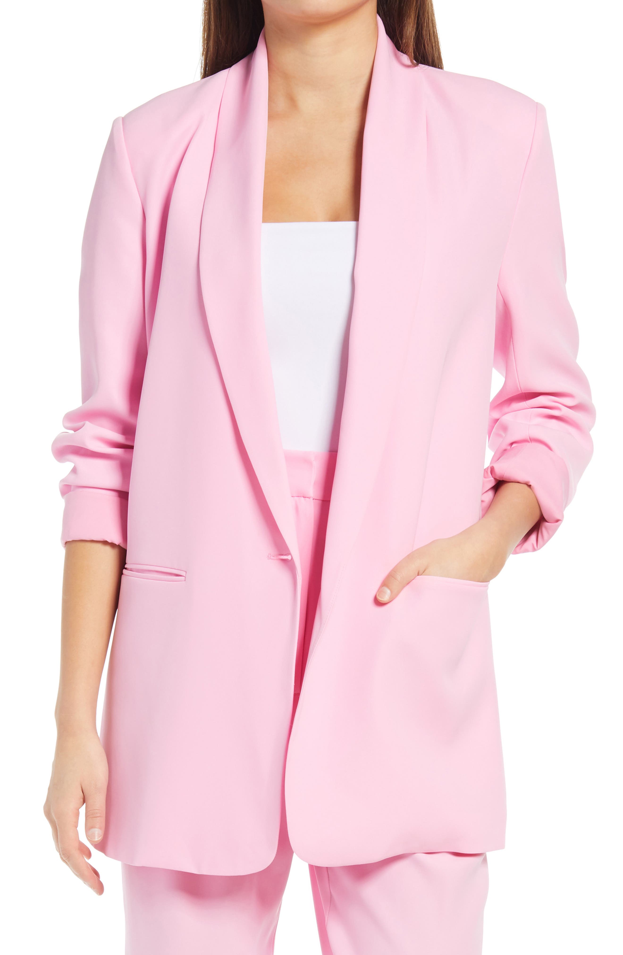 blush blazer womens