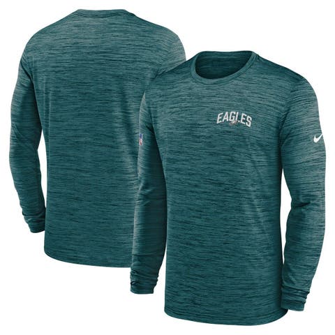 Men's Nike Gray Philadelphia Eagles Sideline Athletic Stack Performance  Pullover Hoodie