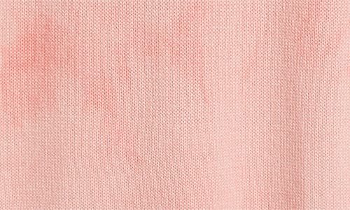 Amiri Logo Appliqué Distressed Cashmere Crewneck Sweater In Flamingo Pink