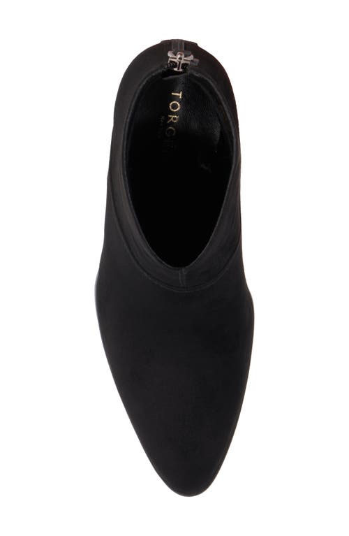 Torgeis Notched Wedge Boot In Black