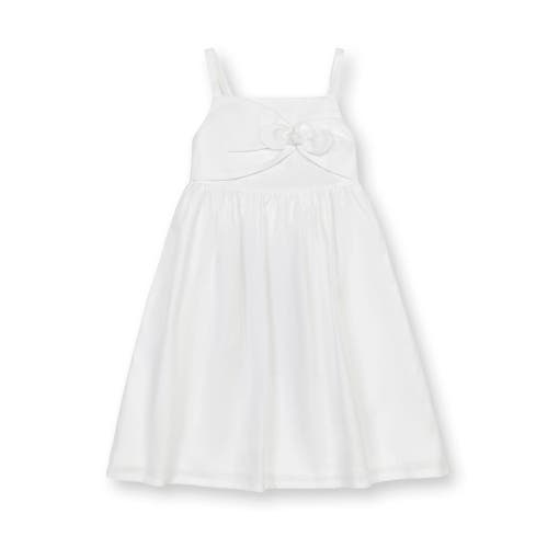 Hope & Henry Girls' Sleeveless Bow Front Linen Sundress, Infant In White