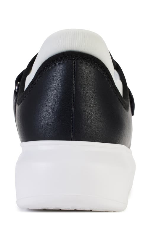 Dkny Jamiah Platform Sneaker In Black/white