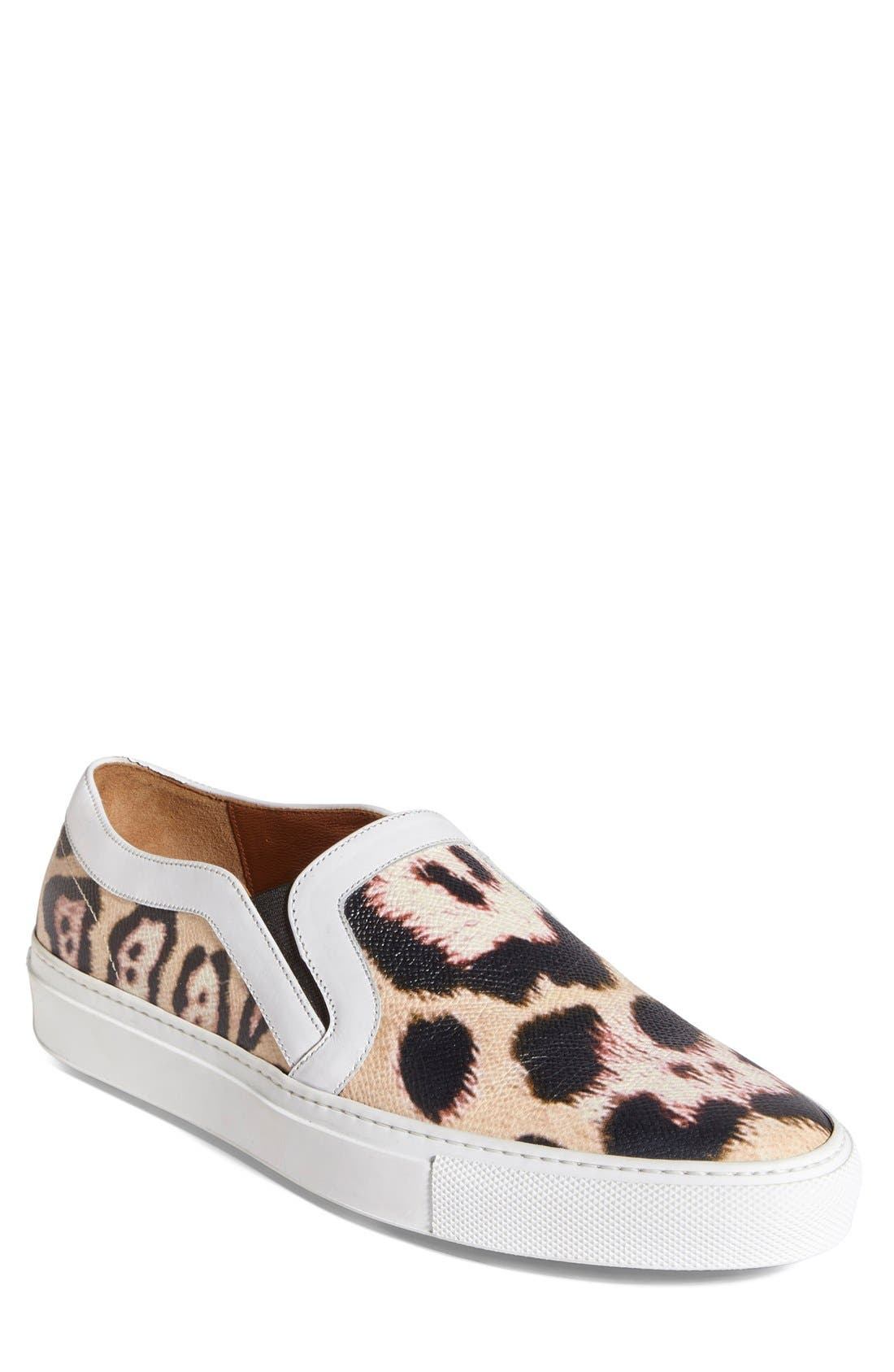 leopard slip on sneakers womens