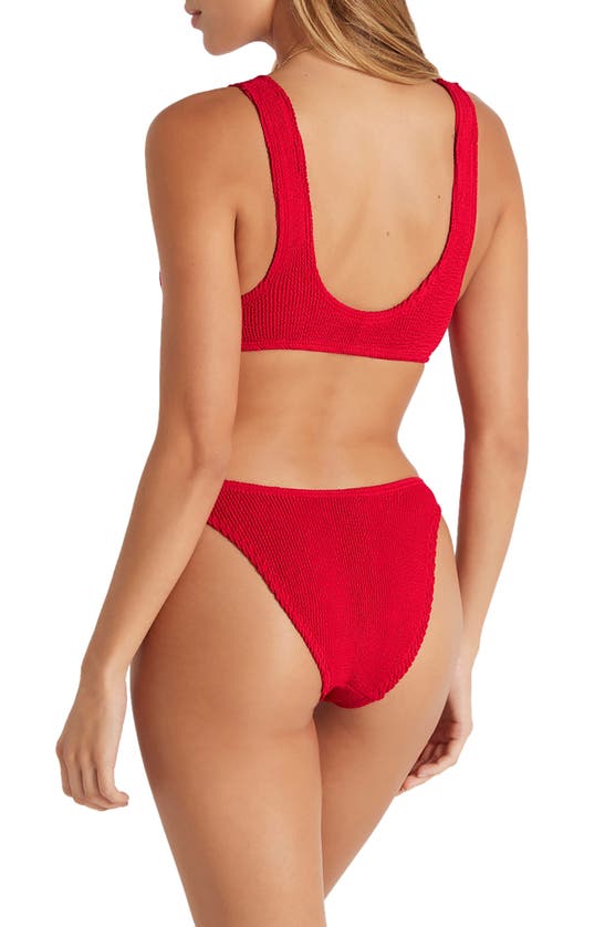 Shop Bondeye Bound By Bond-eye The Malibu Bikini Top In Baywatch Red