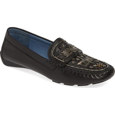 Robert Zur Majorca Embellished Loafer, Black