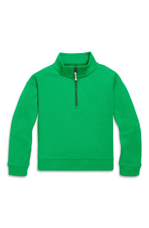 Primary Quarter Zip Sweatshirt In Green Apple