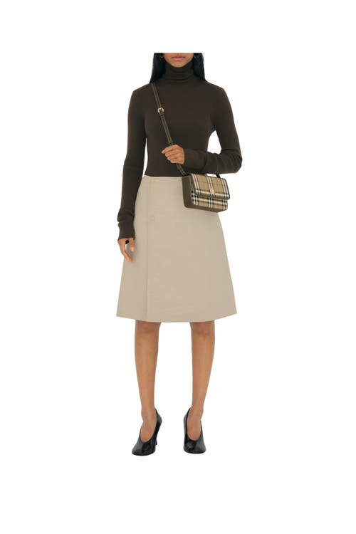 Burberry Hampshire Crossbody Bag In Archive Beige/military