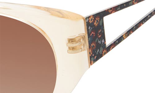 Isaac Mizrahi New York 57mm Round Sunglasses In Yellow